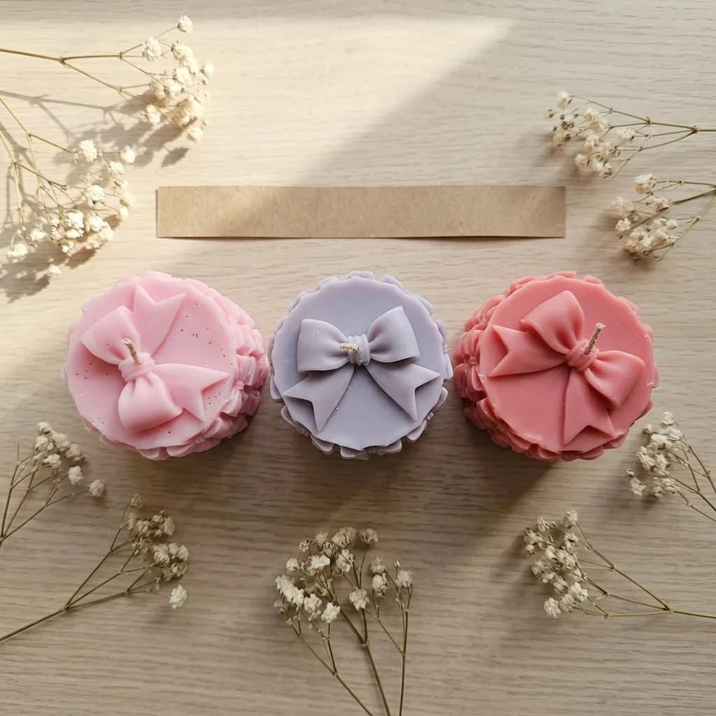 Bow Pillar Candle - Image 3