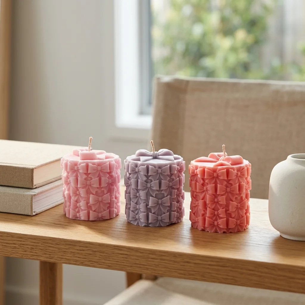 Bow Pillar Candle - Image 4