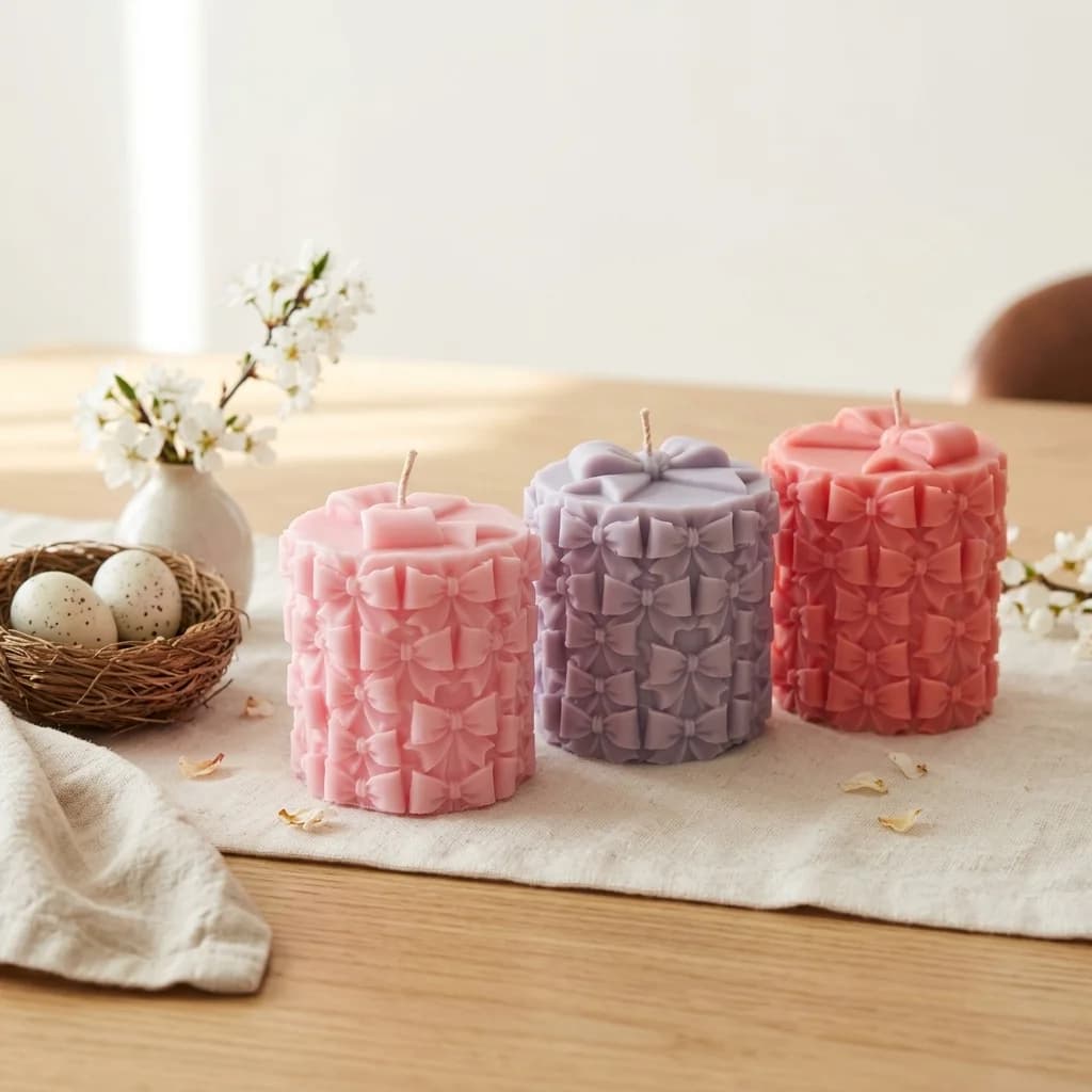 Bow Pillar Candle - Image 5