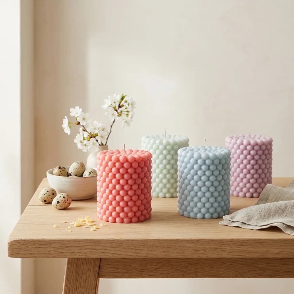 Bubble Pillar Candle - Image 3