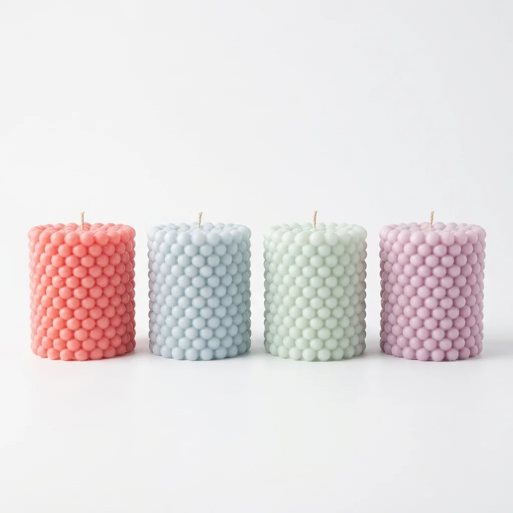 Bubble Pillar Candle - Image 4