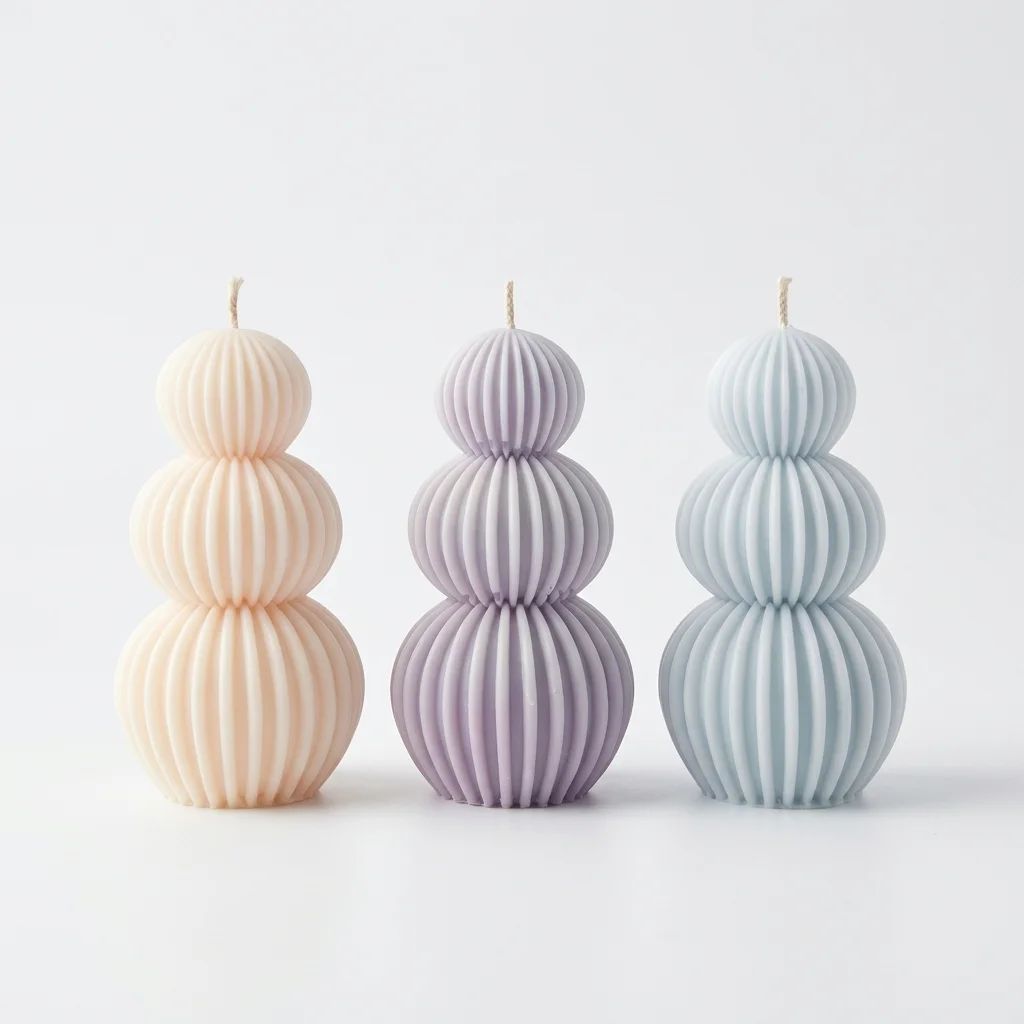Circular Stripe Candle - Image 5