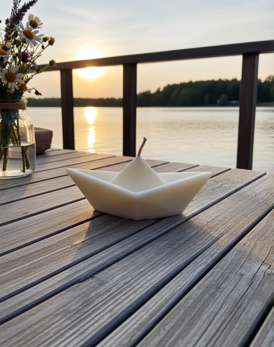 Paper Boat Candle