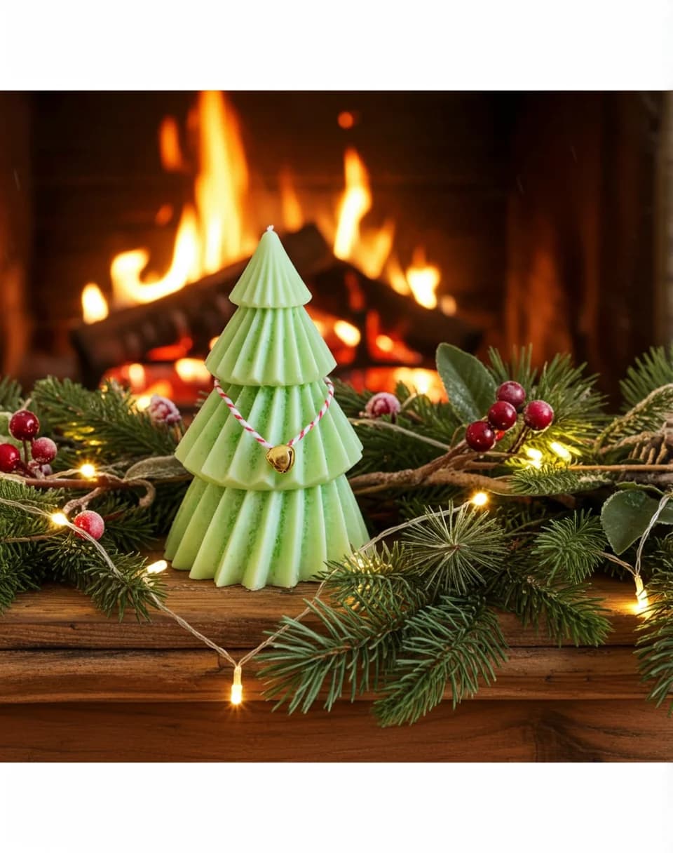 Christmas Tree Candle (Green)
