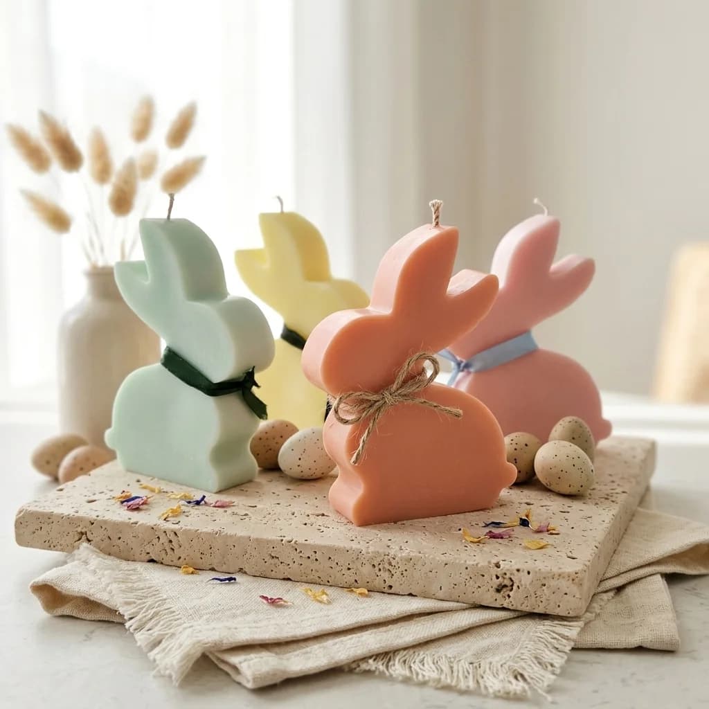 Flat Bunny Candle - Image 4