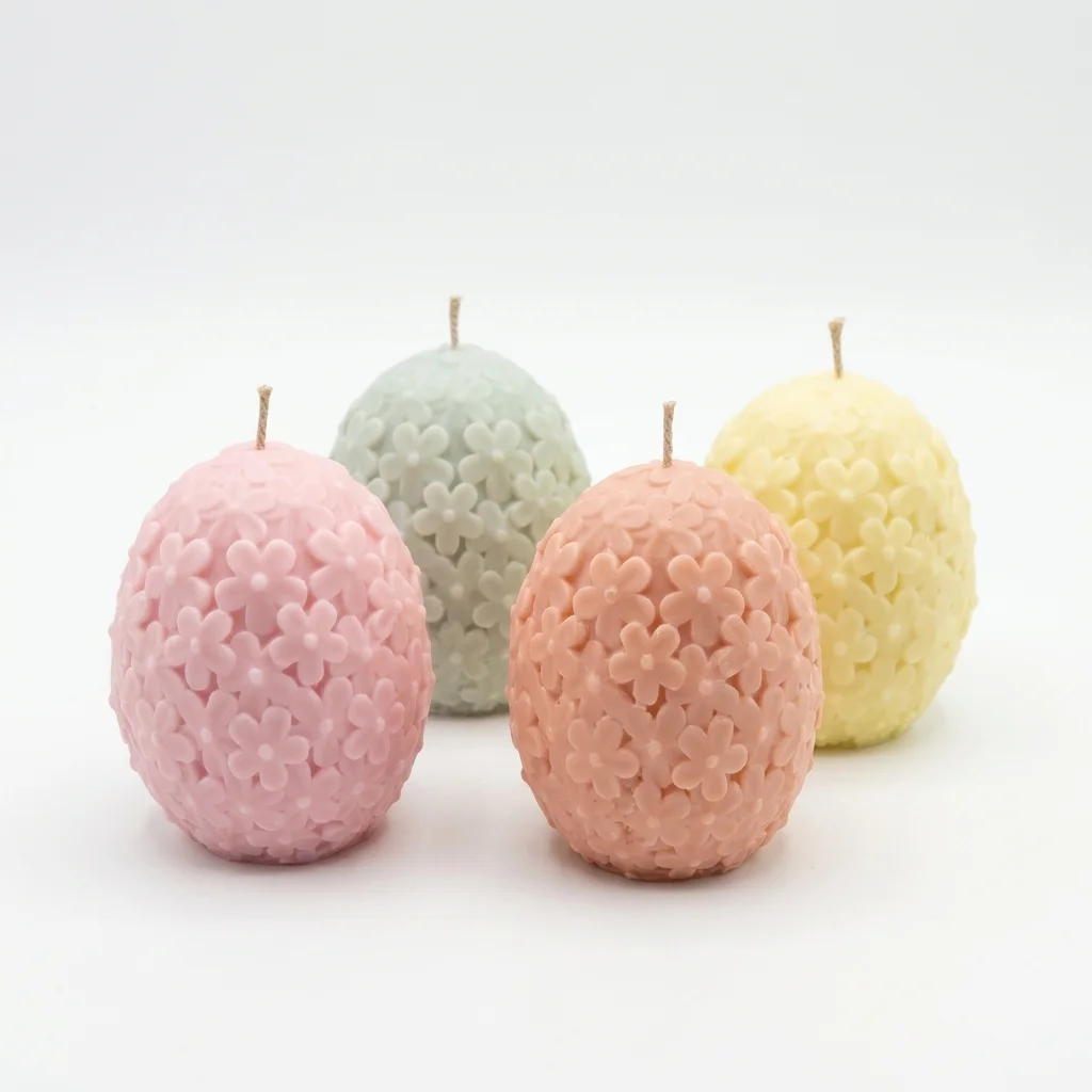 Flowery Egg Candle - Image 5