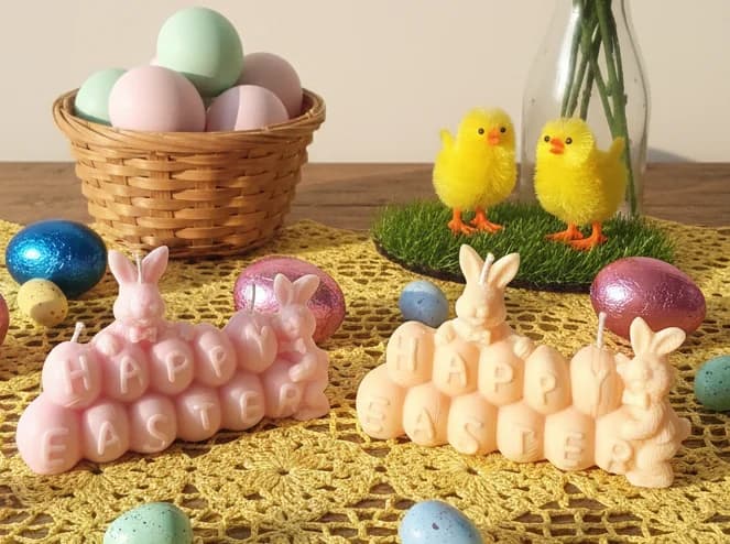 Happy Easter Candle