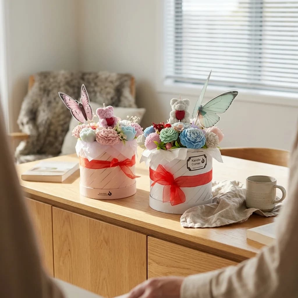 Flower Box Candle Set