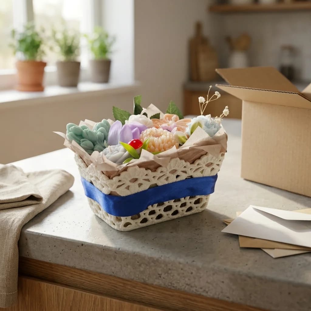 Flower Basket Candle - Image 3