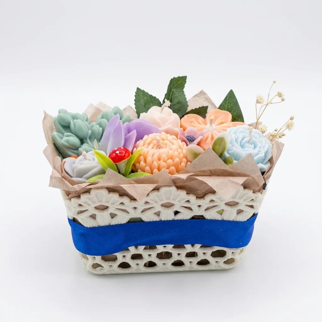 Flower Basket Candle - Image 5